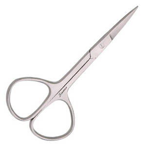 Kosmetiska Instrument - Nagelbandssax förkromat, spettsig, rak 9 cm
