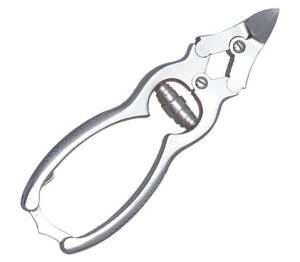 Kosmetiska Instrument - Kraftig nageltång, månformad i rostfritt stål, 15,5 cm