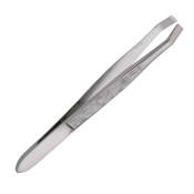 Tweezers, rak, förkromat stål, 9,5 cm