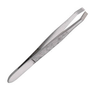 Kosmetiska Instrument - Tweezers, rak, förkromat stål, 9,5 cm