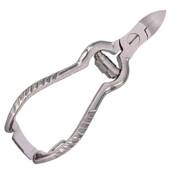 Nagltång, förkromad stål, räfflad handtag, 12 cm