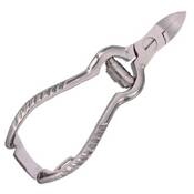 Nagltång, förkromad stål, räfflad handtag, 12 cm
